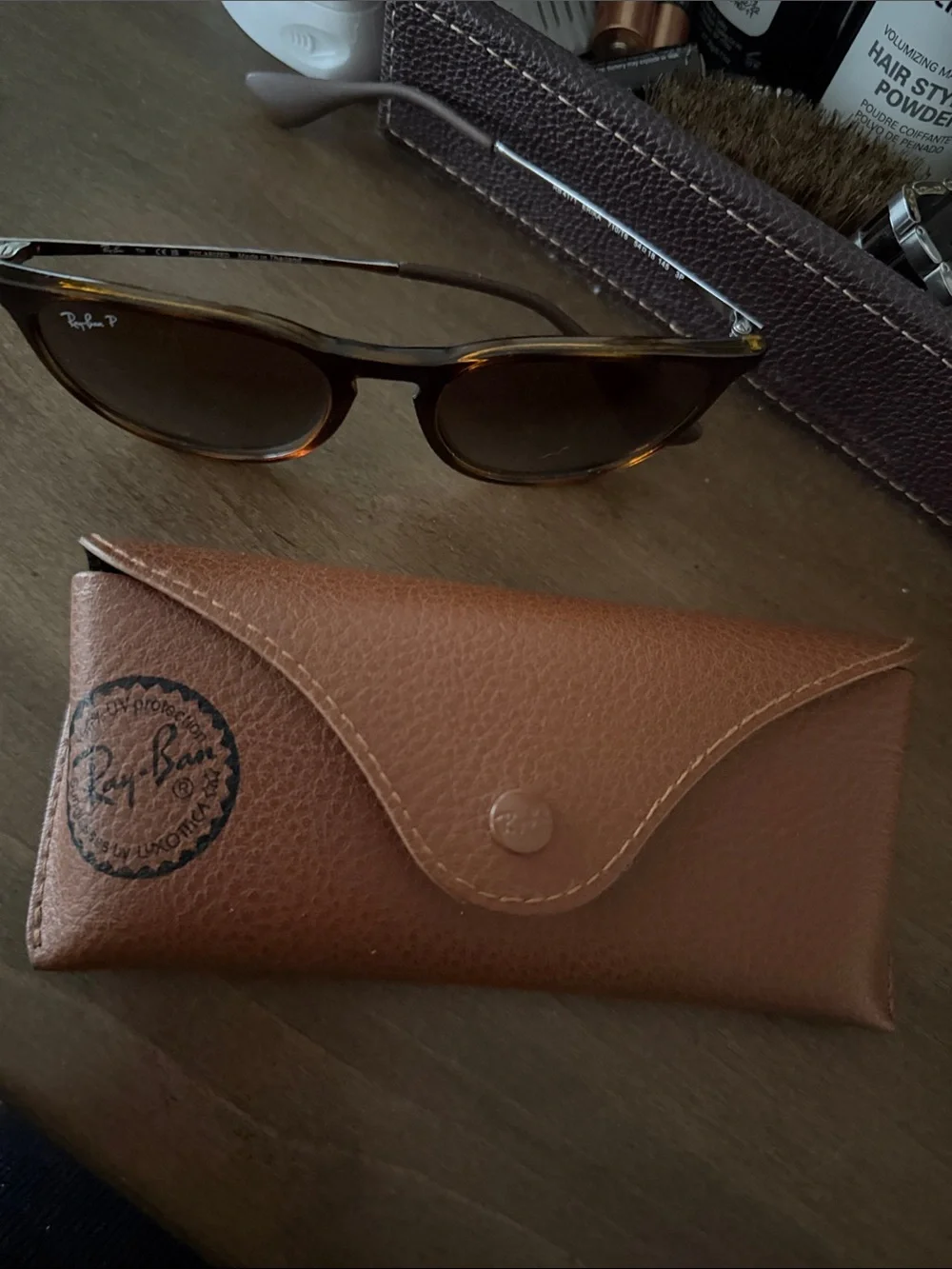 Ray-Ban Brown Tortoiseshell Sunglasses with Gradient Brown Lenses